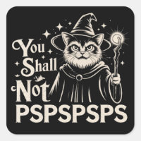 Je Zal Niet PSPSPSPS Grappige Kat Tovenaar Vader
