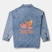 Je zal oogsten wat je Plant Herfst kleding Denim Jacket (Achterkant)