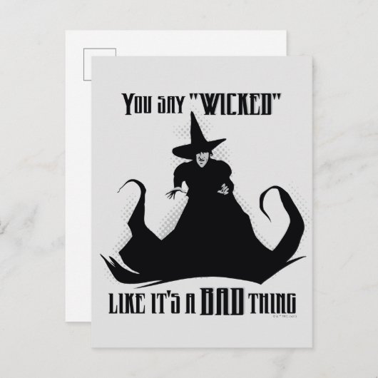 Je zegt "geschopt" alsof het een slechte zaak is briefkaart (Voorkant / Achterkant)