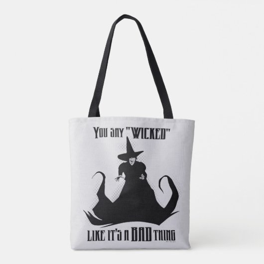 Je zegt "geschopt" alsof het een slechte zaak is draagtas (Achterkant)