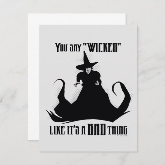 Je zegt "geschopt" alsof het een slechte zaak is notitiekaartje (Voorkant / Achterkant)