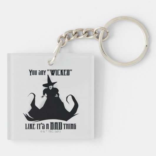 Je zegt "geschopt" alsof het een slechte zaak is sleutelhanger (Achterkant)