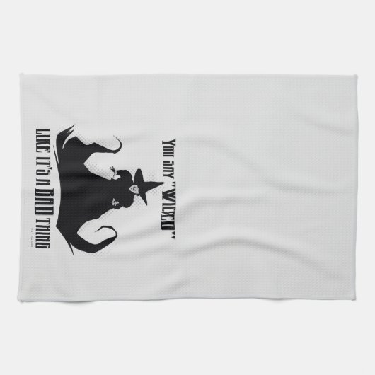 Je zegt "geschopt" alsof het een slechte zaak is theedoek (Horizontaal)