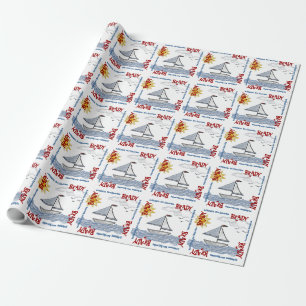 Je zeilboot personaliseren cadeaupapier
