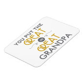 Je zet de Grote in de Grote Opa Magneet (Linkerzijde)