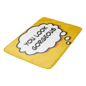 JE ZIET ER GORGEOUS UIT DAT Bubble Fun Comic Book Badmat (Gekanteld)