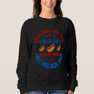 Je ziet eruit als 4 juli maakt dat ik een hotdogma trui