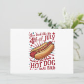 Je ziet eruit als 4 juli maakt me een hotdog kaart (Staand voorkant)