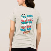 Je ziet eruit als 4 juli! Tri-Blend shirt (Achterkant)