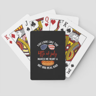 Je ziet eruit als het patriottische artikel van 4  pokerkaarten