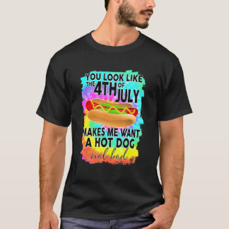 Je ziet eruit alsof 4 juli me een hete t-shirt