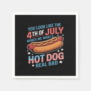 Je ziet eruit alsof de 4e juli me wil doen servet