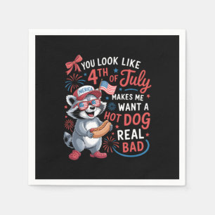Je ziet eruit alsof ik met de vierde juli een hete servet