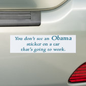 Je ziet geen Obama sticker.... Bumpersticker (Op auto)