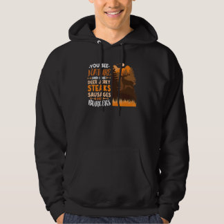 Je ziet natuur herten jagen dier schieten buiten hoodie