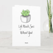 Je Zit Aan Mij Vast | Romantisch  Kaart (Achterkant)