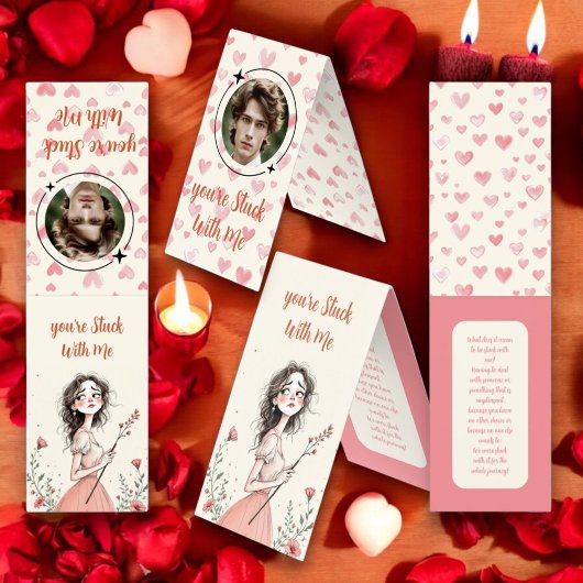 Je zit met mij opgescheept kaart