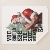 Je zou de grootte van mijn zak moeten zien sherpa deken (Voorkant (horizontaal))