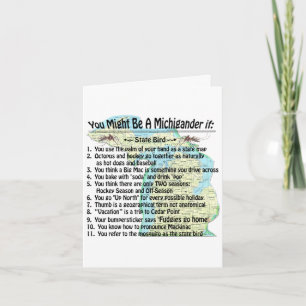 Je zou Michigander kunnen zijn als je in Noord-Yoo Kaart