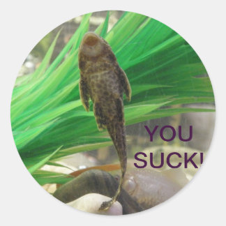 Je zuigt Sticker!!! Ronde Sticker