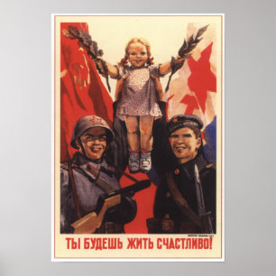Je zult een gelukkig leven hebben poster