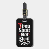Je zult geen grappige bagagebeveiliging stelen bagagelabel (Voorkant verticaal)