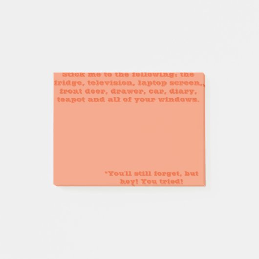 Je zult het toch vergeten post-it® notes (Voorkant)
