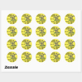 Je zult me niet leren lezen ronde sticker (Vel)