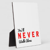 je zult nooit alleen lopen fotoplaat (Zijkant)