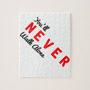 je zult nooit alleen lopen legpuzzel