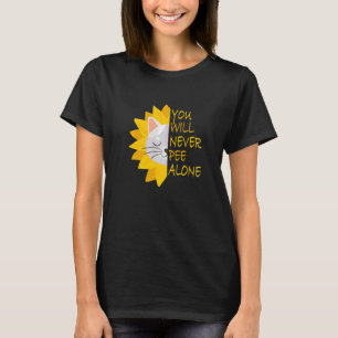 Je zult nooit alleen worden t-shirt