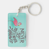 Je zult nooit weten sleutelhanger (achterkant)