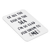 Je zwom tegen mij - Romantic Quote Magnet Magneet (Rechterzijde)