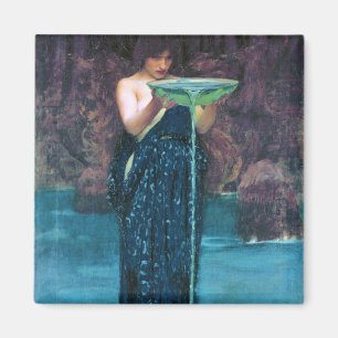 Jealous Circe, John William Waterhouse Magneet