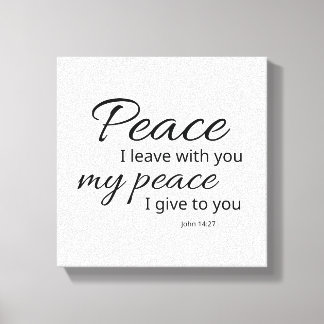 Jean 14:27 Toile | Paix je vous donne