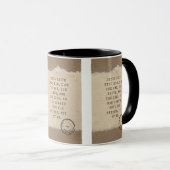 Jean 14:6 KJV Bible Verse Pic Mug à deux tons (Devant droit)