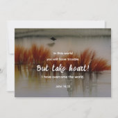 Jean 16:33 J'ai surmonté la Bible Verse Carte Plat (Devant)