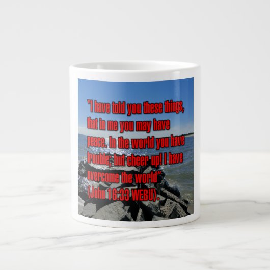 Jean 16:33 WEBU Mug (Devant)