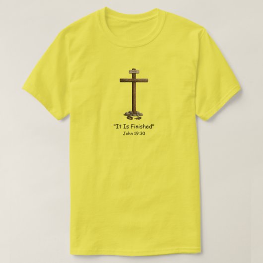 "Jean 19:30" (1) T-Shirt (Design devant)