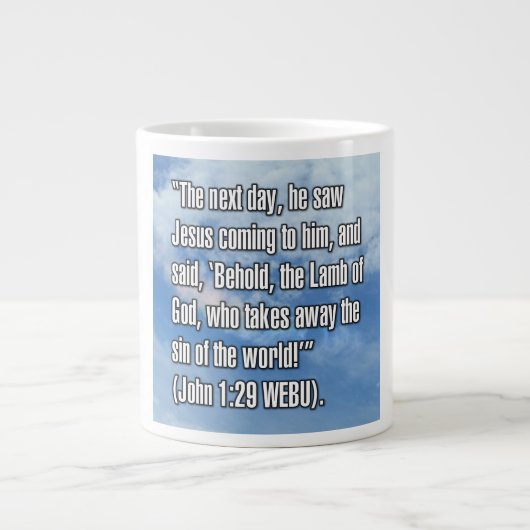 Jean 1:29 WEBU Mug (Devant)