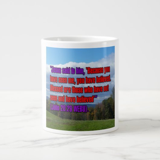 Jean 20:29 WEBU Mug (Devant)