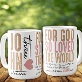 Jean 3:16 Bible Verse Céramique Mug