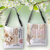 Jean 3:16 Bible Verse Sac fourre-tout blanc