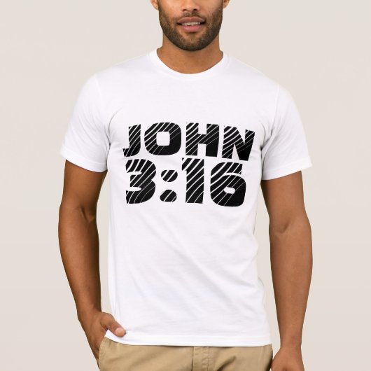 JEAN 3:16 CHRÉTIEN T-SHIRTS (Devant)