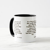 Jean 3:16 KJV Bible Verse Mug à deux tons (Devant gauche)