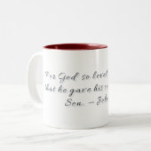 Jean 3:16, Mug Cadeau (Devant gauche)