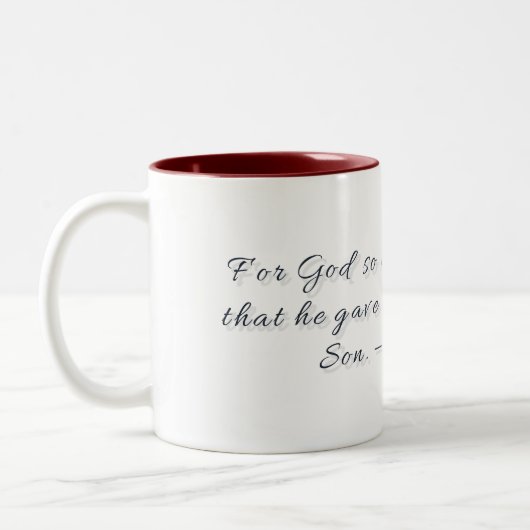 Jean 3:16, Mug Cadeau (Gauche)