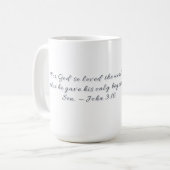 Jean 3:16, Mug Cadeau (Devant gauche)