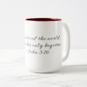 Jean 3:16, Mug Cadeau (Devant droit)