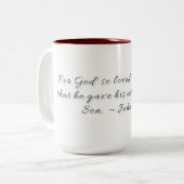 Jean 3:16, Mug Cadeau (Devant gauche)